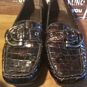 🦋Stuart Weitzman wmn 6N crocodile embossed bronz